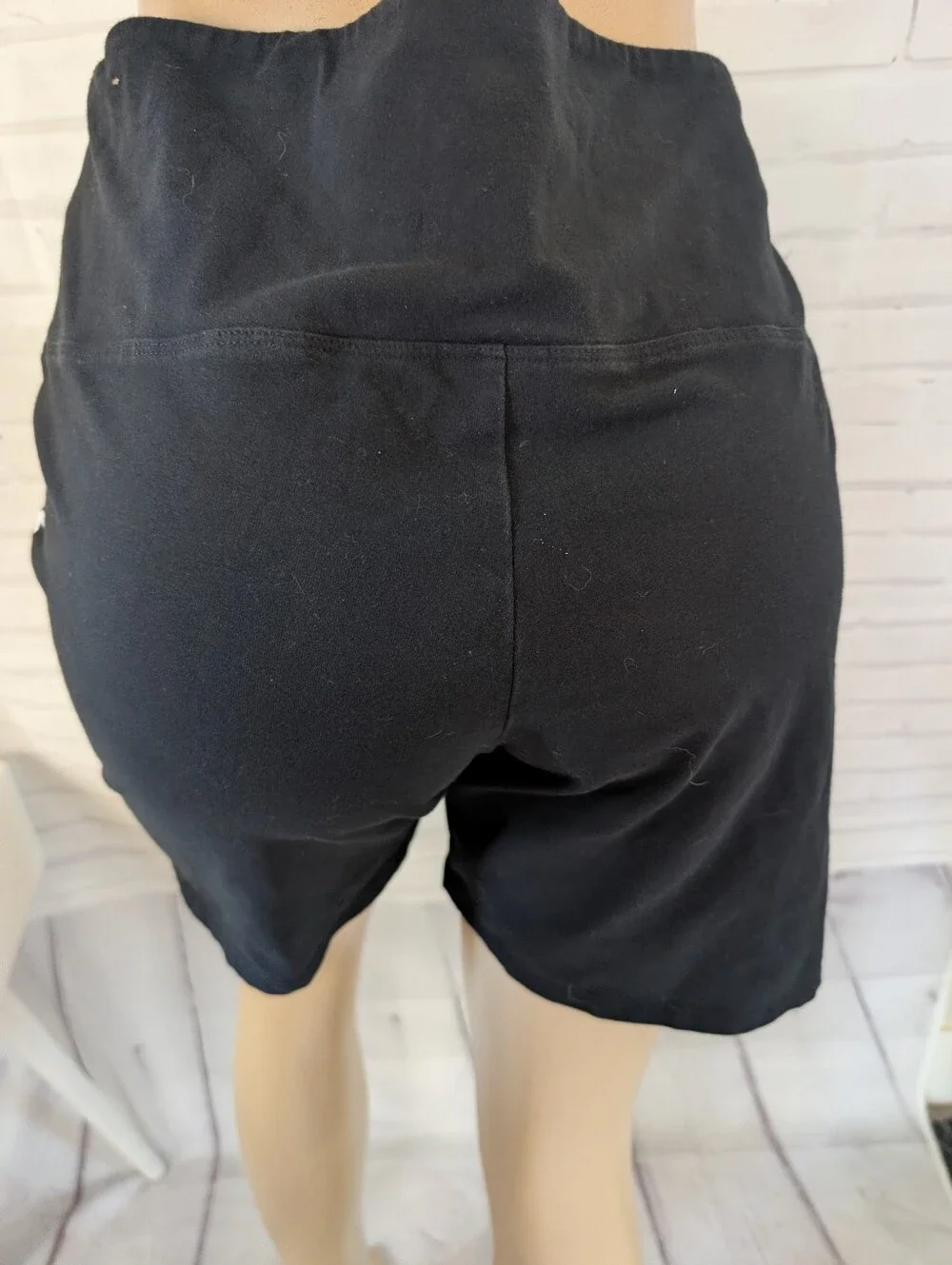 PINK Victoria's Secret Black Side-Logo Bike Shorts